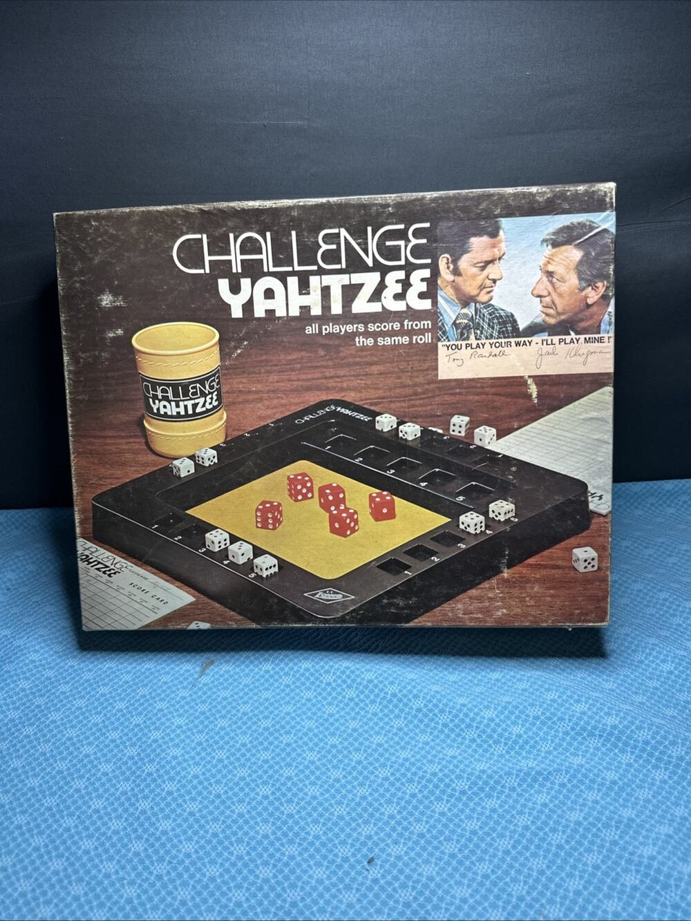 Vintage 1974 Challenge Yahtzee Dice Game Complete Milton Bradley